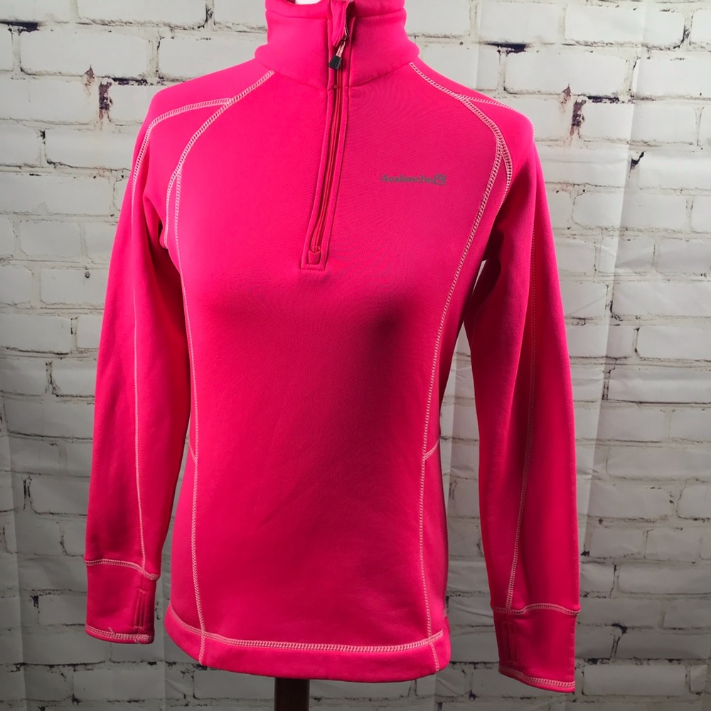 Avalanche women’s pink half zip size small